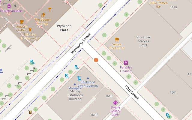Map showing Main Office